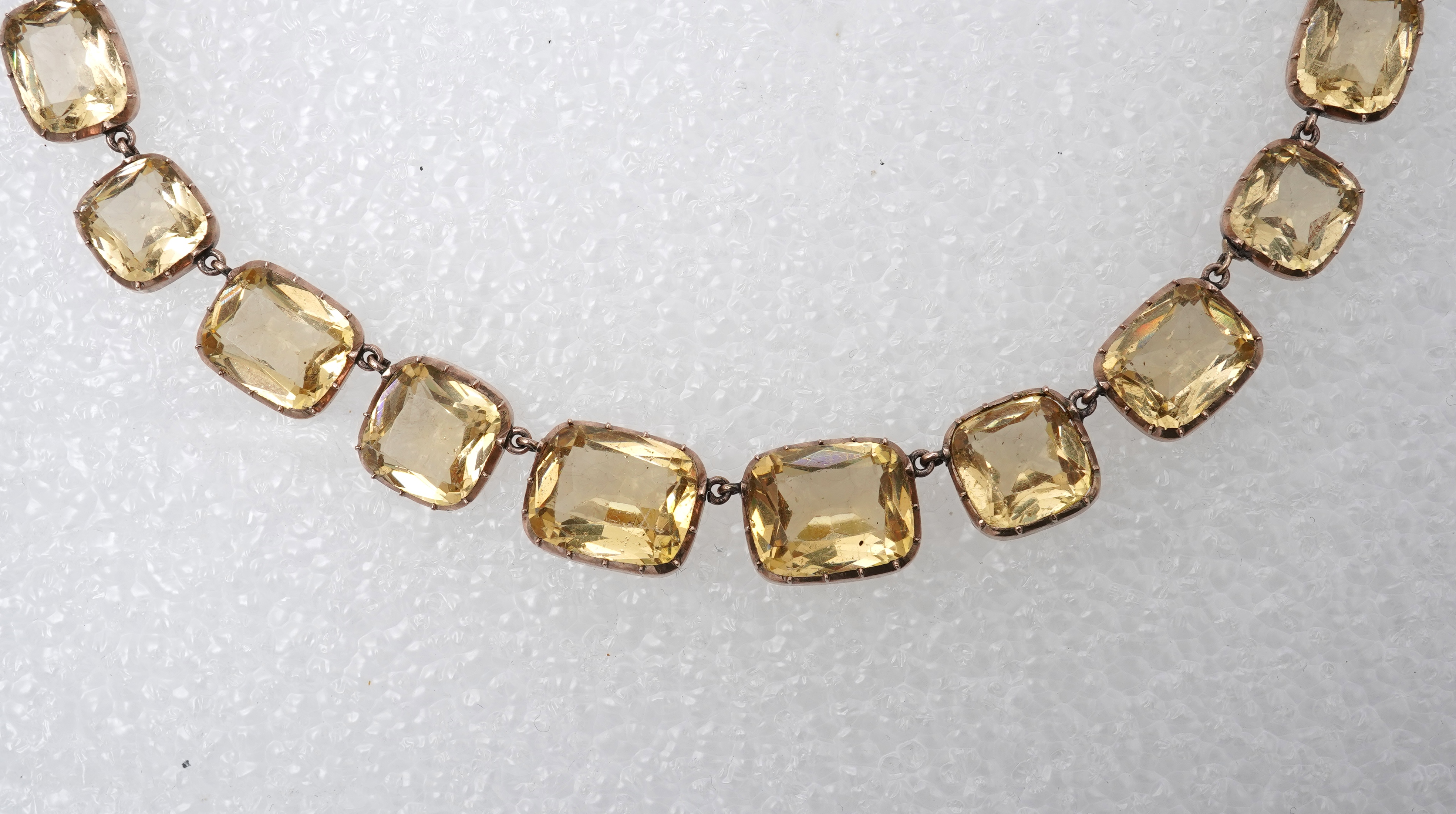 An attractive Victorian paste rivière, mid 19th century